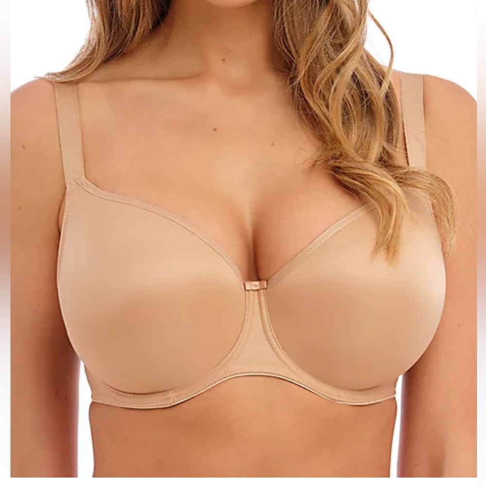 FANTASIE tan Seamless Balcony underwire push up smoothing Bra style 
FL4520 NWT